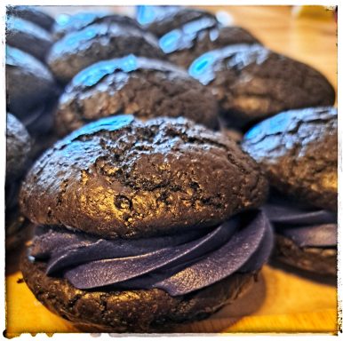 Blackout Whoopie Pies